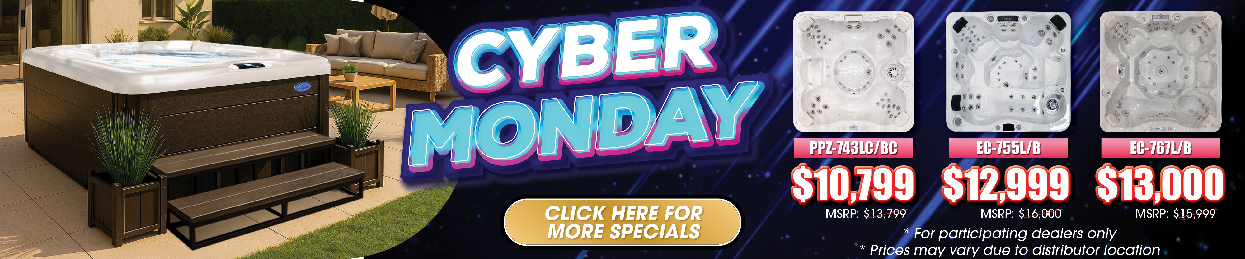 Calspas hot tub being used in a family setting - Durham